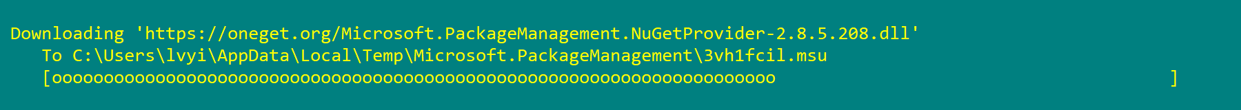 安装 NuGet 提供程序