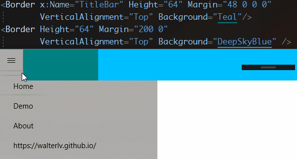 更高的标题栏,或者被遮挡