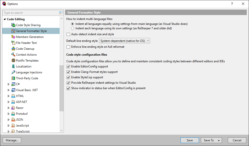 在 Visual Studio 中使用 EditorConfig 统一代码风格（含原生与插件） - Walterlv