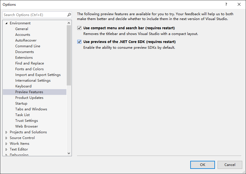 Visual studio не видит sdk net core